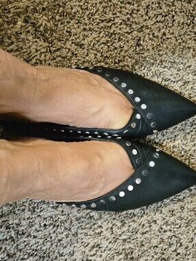 Dolce Vita Black Studded Ballet Flats